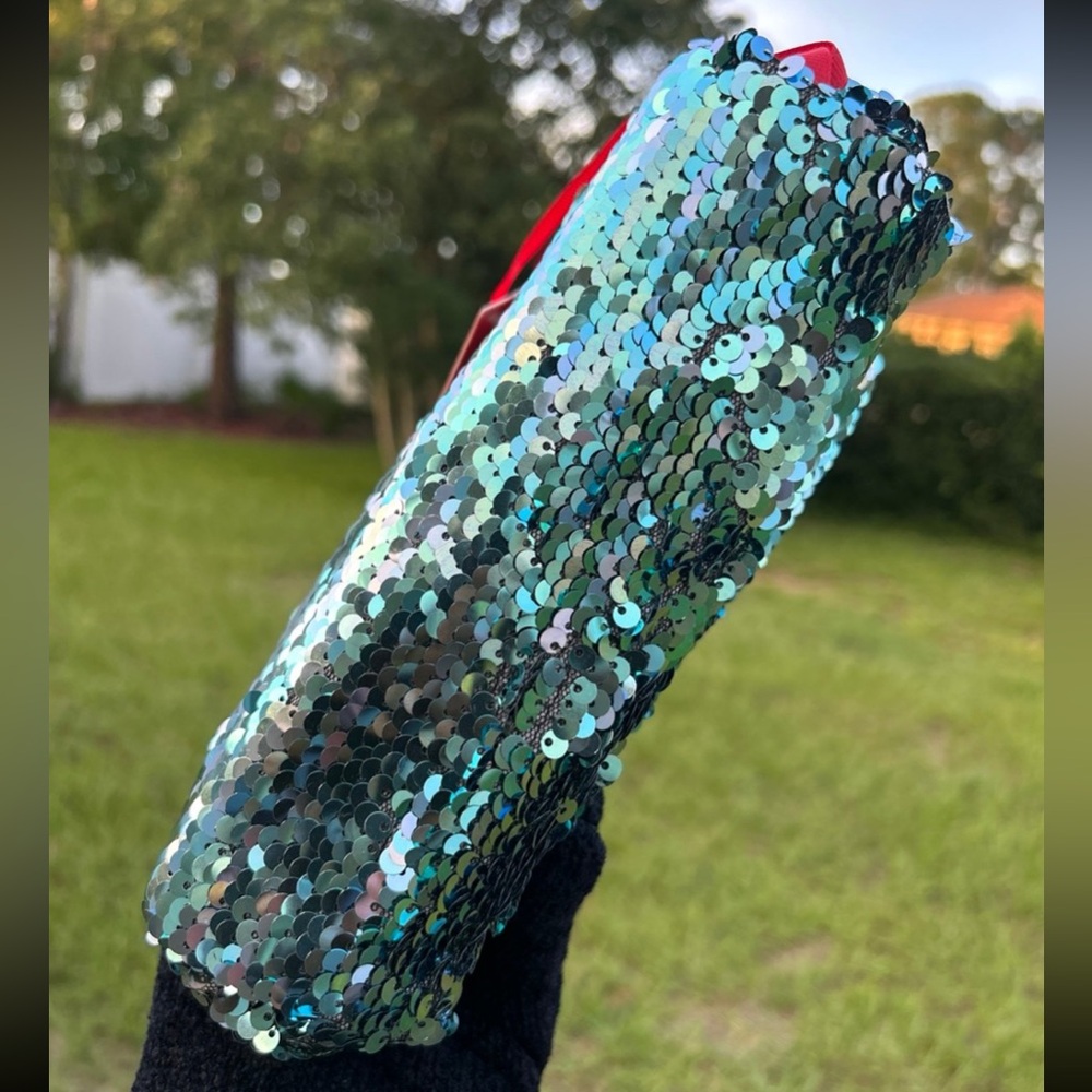 Montana West Blue and Black Sequin Shoulder Bag - Picture 7 of 11